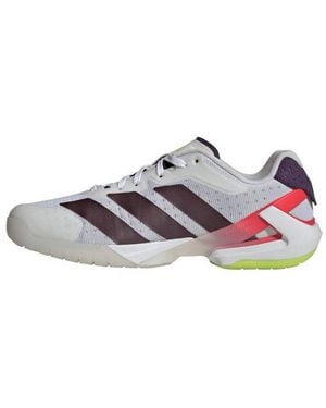 adidas Originals Hallen-Indoorschuhe Adizero Counterblast Weiss/Plum Herren Badmintonschuh - Schwarz