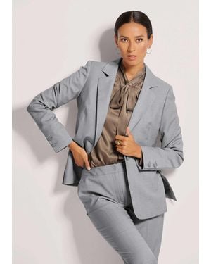 Madeleine Kurzblazer Einreihiger Blazer - Grau