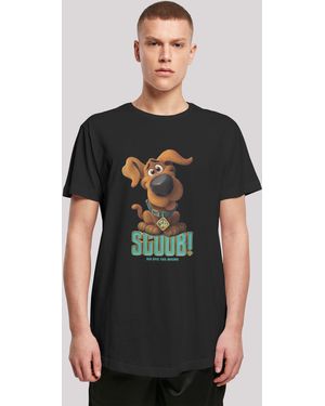 F4NT4STIC Long Cut T-Shirt ' Doo Puppy Scooby' ,Premium Merch,Lang,Longshirt,Bedruckt - Schwarz