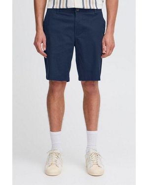 Solid Chinoshorts Sdkakan Klassische Chinoshorts Mit Gürtelschlaufen - Blau