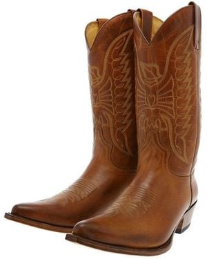 Sendra Pico West Cowboystiefel Rahmengenähter Herren Westernstiefel - Braun