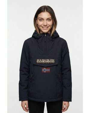 Napapijri Anorak Rainforest W Pkt 4 Demitasse Wt3 Mit Markanter Silhouette - Blau