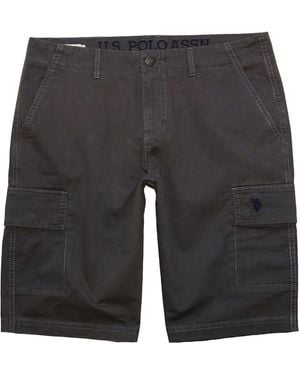 U.S. POLO ASSN. Cargoshorts Hose Cargo Shorts kurze Hosen Bermude Cargohose - Schwarz