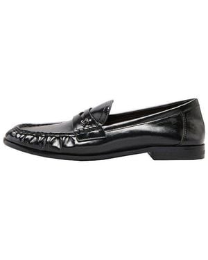 Lipsy Schlupf-Pin-Penny-Loafer, Weite Passform Loafer - Schwarz