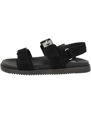 Steve Madden Mona-E Damen Sandale Sandaletten, Sommerschuhe, Badeschuhe, Riemchen, Schlappen - Schwarz