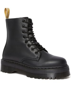 Dr. Martens Jadon Ii Mono Vegan Plateaustiefel Schnürboots Plateausboots, Chunky Boots Mit Innenreißverschluss - Schwarz