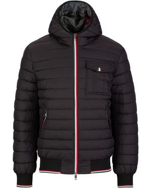 19V69 Italia by Versace Steppjacke JASPER Elegante -Kapuzenjacke in Schwarz mit italienischen
