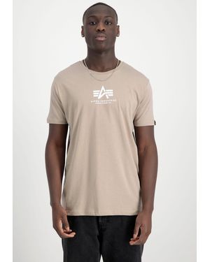 Alpha Industries Rundhalsshirt Basic T ML - Natur