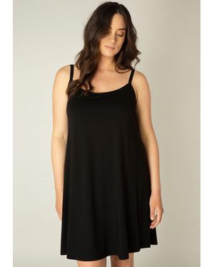 Base Level Curvy Ägerkleid Alissa Verstellbare Träger - Schwarz