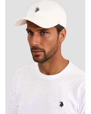 U.S. POLO ASSN. Baseball Cap USKaii – Kappe verstellbarem Strapback 100 % Baumwolle - Weiß