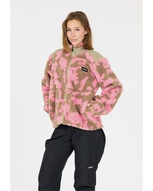 SLOPE Fleecejacke Kendor Aus Wärmendem Teddy-Stoff - Pink