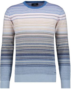 RAGMAN Rundhalspullover - Blau