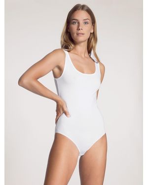 CALIDA Body Natural Comfort (1-tlg) mit drei Druckknöpfen zu öffnen - Weiß