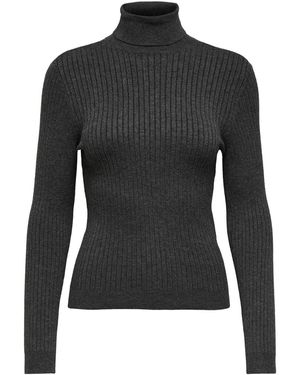 ONLY Strickpullover ONLKAROL L/S ROLLNECK PULLOVER KNT - Schwarz