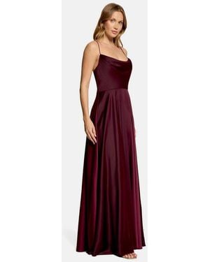 Vera Mont Abendkleid Damen Mit Wasserfallausschnitt Material - Rot