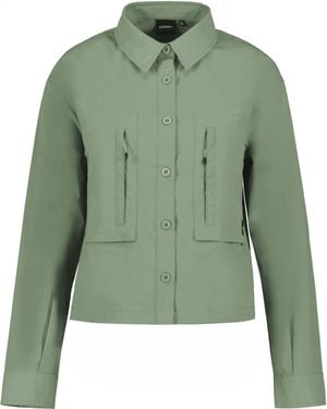 Icepeak Blusenshirt D BLOUSON MOLINE - Grün