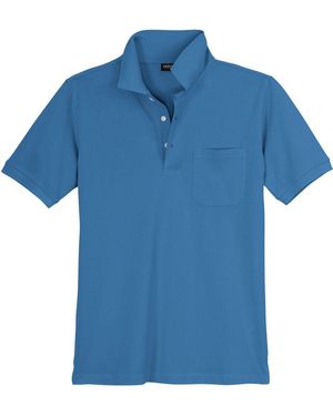 Redfield Piqué Poloshirt Übergröße blau Ralph