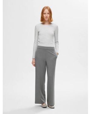 SELECTED Stoffhose - Grau