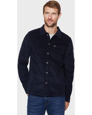 Threadbare Langarmhemd Cord Iron (1-tlg) aus Kordstoff - Blau
