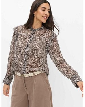 Brax Klassische Bluse Style - Braun