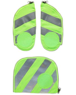 ergobag Schulranzen pack Sicherheitsset mit Reflektorstreifen (3-tlg) - Grün