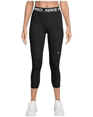 Nike T-Shirt Performance 365 Mid Rise Leggings Damen Polyester - Schwarz