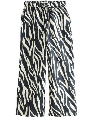 Next Palazzohose Weite Hose aus Leinengemisch mit elastischem Bund (1-tlg) - Weiß