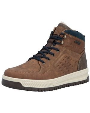 Rieker Winterboots Schnürboots, Sneakerboots Mit Tex-Membrane, Schurwollfutter - Braun