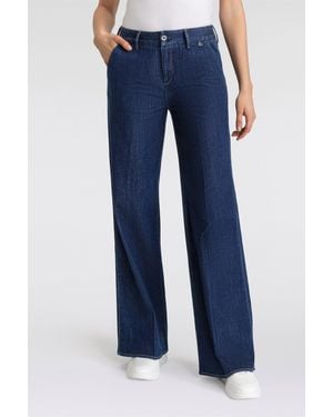 Herrlicher Schlagjeans Lovely Flared Recycled Light Denim - Blau