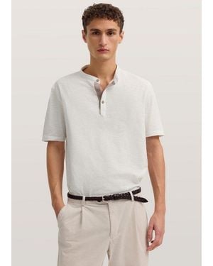 Bugatti Poloshirt Mit Einem Stehkragen - Weiß
