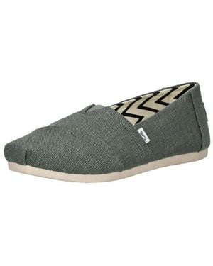 TOMS Slipper Textil Slipper - Grün