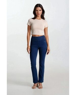 Freddy Jeansjeggings Now Core Medium Flare Full Lenght Mit Lifting & Shaping Effekt - Blau