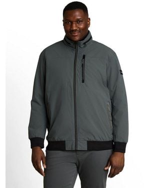 Tom Tailor Blouson Mit Stehkragen Und Reißverschluss Große Größen - Grau