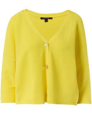 Comma, Strickfleecejacke - Gelb