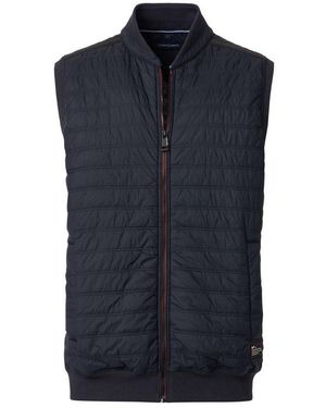 CASA MODA Sweatweste Sweatweste Uni - Blau