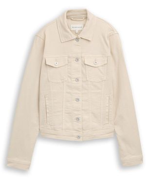 Tom Tailor Jeansjacke Colored Denim Jacket - Weiß