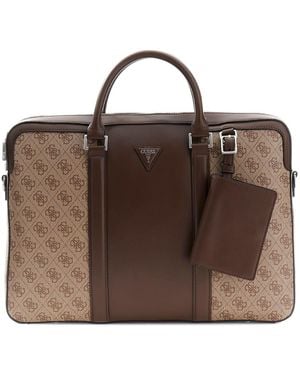 Guess Businesstasche Laptop Bag (Set, 2-tlg) - Braun