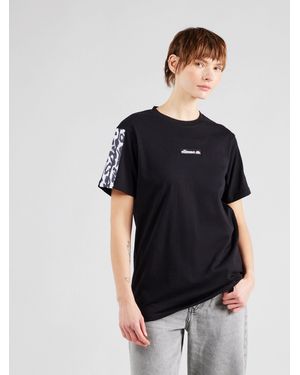 Ellesse Kurzarmshirt Irbis (1-tlg) Stickerei - Schwarz