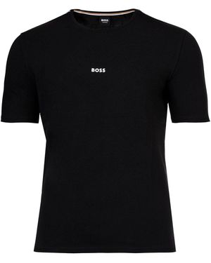 BOSS - Baumwolle Unique T-Shirt (Packung, 1er Pack) - Schwarz