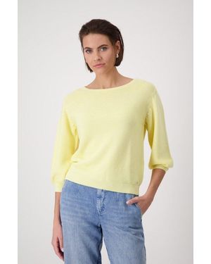Monari Strickpullover Pullover - Gelb