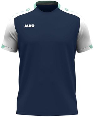 JAKÒ Kurzarmshirt T-Shirt Dynamic marine/wei/minze - Blau