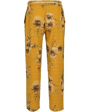 malito more than fashion Stoffhose 2020 lockere Sommerhose im Boho Stil - Gelb
