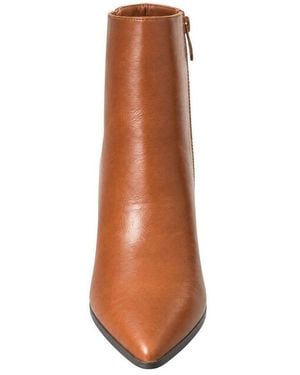 DAY-VINE Damen Ankle Boots Mit Blockabsatz Und Seitlichem Reißverschluss High-Heel-Stiefelette - Weiß