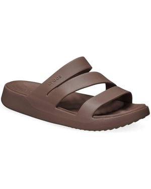 Crocs™ Sandale Getaway Strappy (Leichtes, Nahtlos, Flexibel) Damen Badeschuh - Schwarz