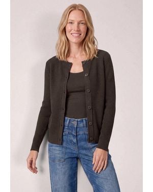 Cecil Cardigan Im Soften Baumwoll-Mix - Blau