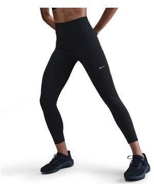 Nike Lauftights W Nk Df Tempo Hr 7/8 Tght Für Laufen, Schnell Trocknend, Atmungsaktiv, Mit Elastischem Bund - Schwarz