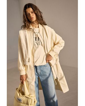 SENSES.THE LABEL Blouson mit Zwei-Wege-Reißverschluss - Natur
