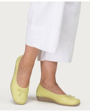 Vitaform Damen Ballerinas Hirschleder Ballerina - Weiß