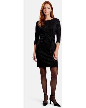 Zero Jerseykleid Damen Mit Schleifenknoten Material - Schwarz