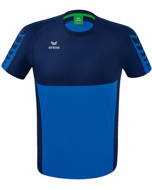 Erima Six Wings T-Shirt Kurzarm-Shirts Polyester - Blau